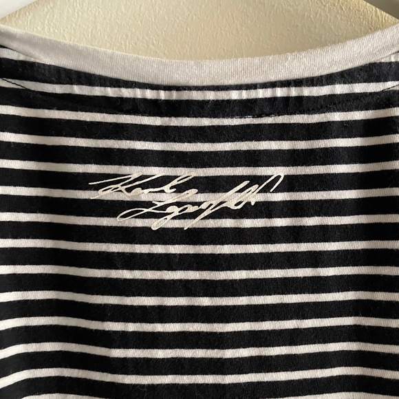 Karl Lagerfeld Stripe Tee Small - Picture 8 of 8